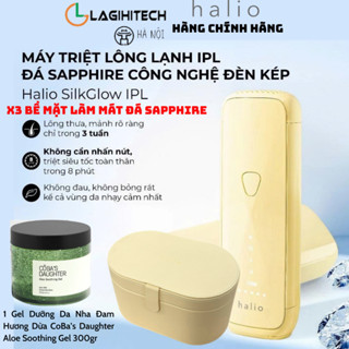   MẪU MỚI  Máy Triệt Lông Halio SilkGlow IPL Sapphire Cooling Hair Removal Device- Bảo hành 24 Tháng  - Chính Hãng 