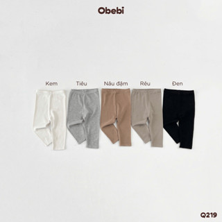 Quần Legging Cào Bông Obebi Phong Cách Hàn Cho Bé Trai Bé Gái từ 5kg - 23kg Q219