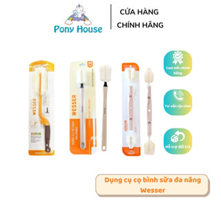 Cây Cọ Rửa Bình Sữa Wesser Đầu Mút Đa Năng Cọ Rửa Bình Sữa, Cốc Cho Bé