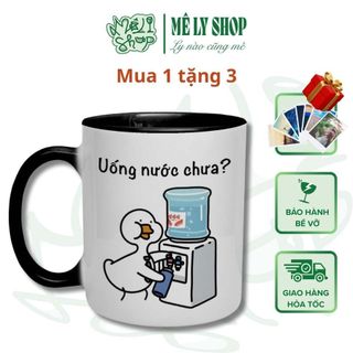  Cốc Uống Nước Chưa MÊ LY SHOP Ly Sứ Nhắc Uống Nước Hình Ngỗng Goose Hài Hước Cốc Sứ Quà Tặng Hay 