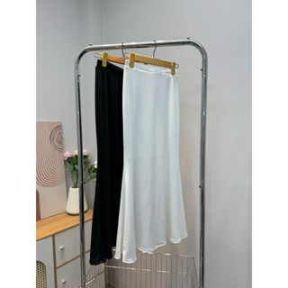  Chân váy thun dáng dài đuôi cá tôn dáng cho nữ đi chơi dự tiệc phối đồ cực xinh sang chảnh bigsize trắng đen -Orimi 