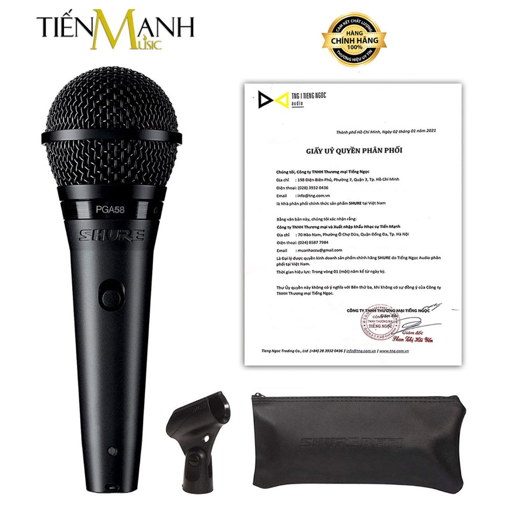 [Chính Hãng] Mic Shure PGA58-LC Micro Cầm Tay PGA58LC Vocal Microphone PGA58