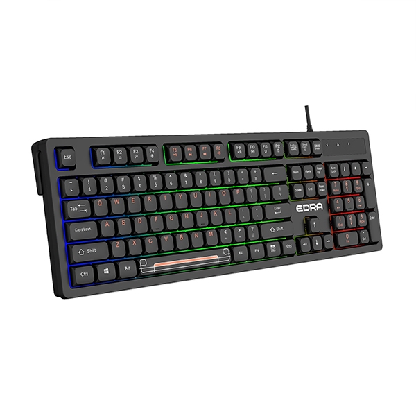 Bàn Phím Giá Rẻ EDRA EK506 có dây LED RGB màu đen/trắng, bàn phím văn phòng, chơi game Bào Hành 2năm | BigBuy360 - bigbuy360.vn