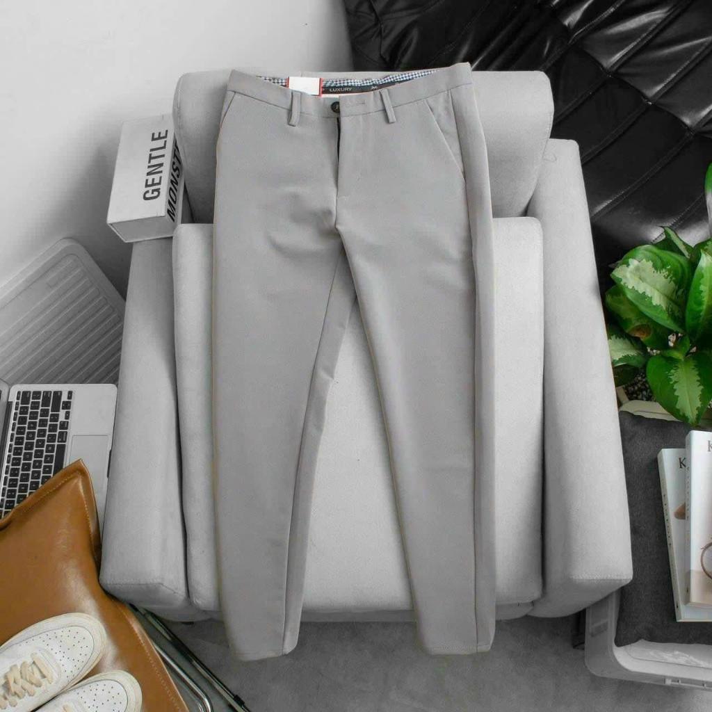 Quần tây nam. Quần tây dài trơn nhiều màu dáng ôm vừa vặn, mặc đi làm, đi chơi, phong cách trẻ trung | BigBuy360 - bigbuy360.vn