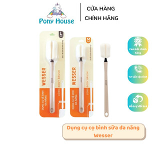 Dụng cụ vệ sinh bình sữa Wesser 1 đầu đa năng mút cao cấp an toàn cho bé (M/L)