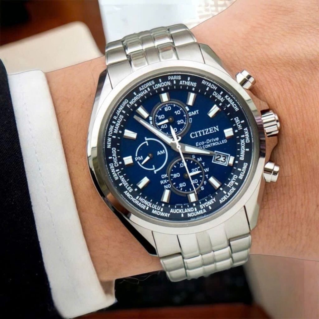 [Chính Hãng 100%] Đồng Hồ Nam Citizen AT8200-87L, AT8200-87E (8200) Máy Eco-Drive Kính Saphire Mặt S