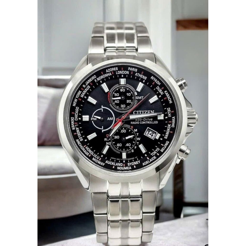 [Chính Hãng 100%] Đồng Hồ Nam Citizen AT8200-87L, AT8200-87E (8200) Máy Eco-Drive(Pin) Kính Saphire 