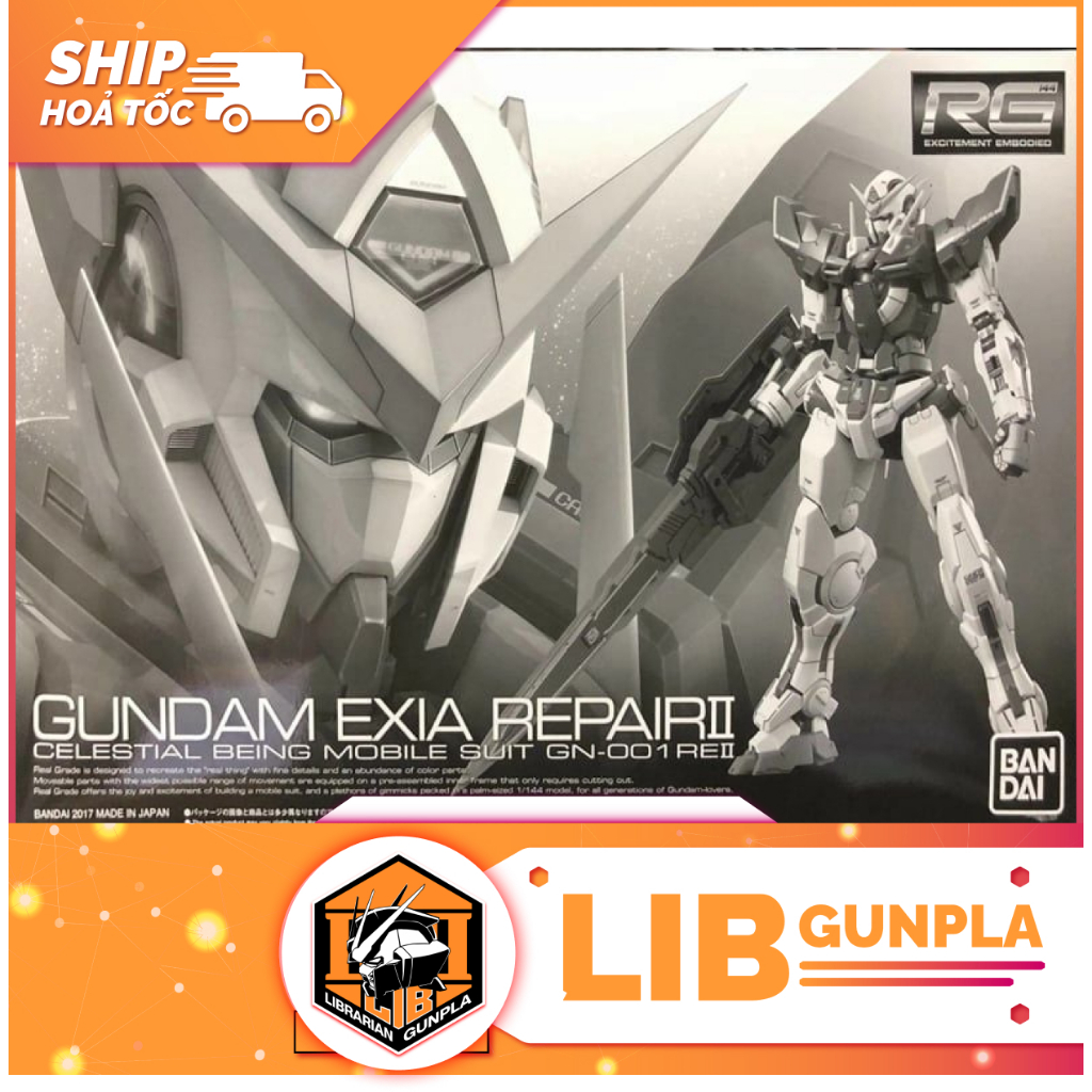 Đồ chơi mô hình lắp ráp Bandai Gundam RG 1/144 Gundam Exia Repair 2
