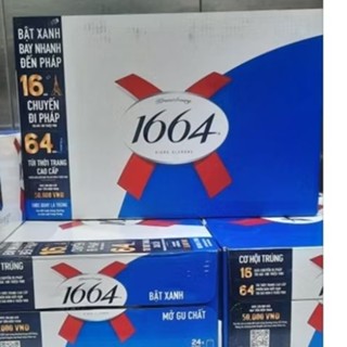 Bia 1664 Blanc - Thùng 24 lon 330ml có chương trình trúng thưởng và loại thường