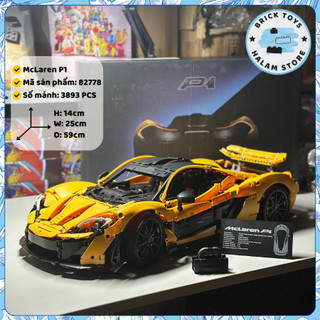   Hỏa tốc HN  Đồ chơi lắp ráp Technic 82778 42172 - Mô hình lắp ghép siêu xe McLaren P1 - 3893 PCS 