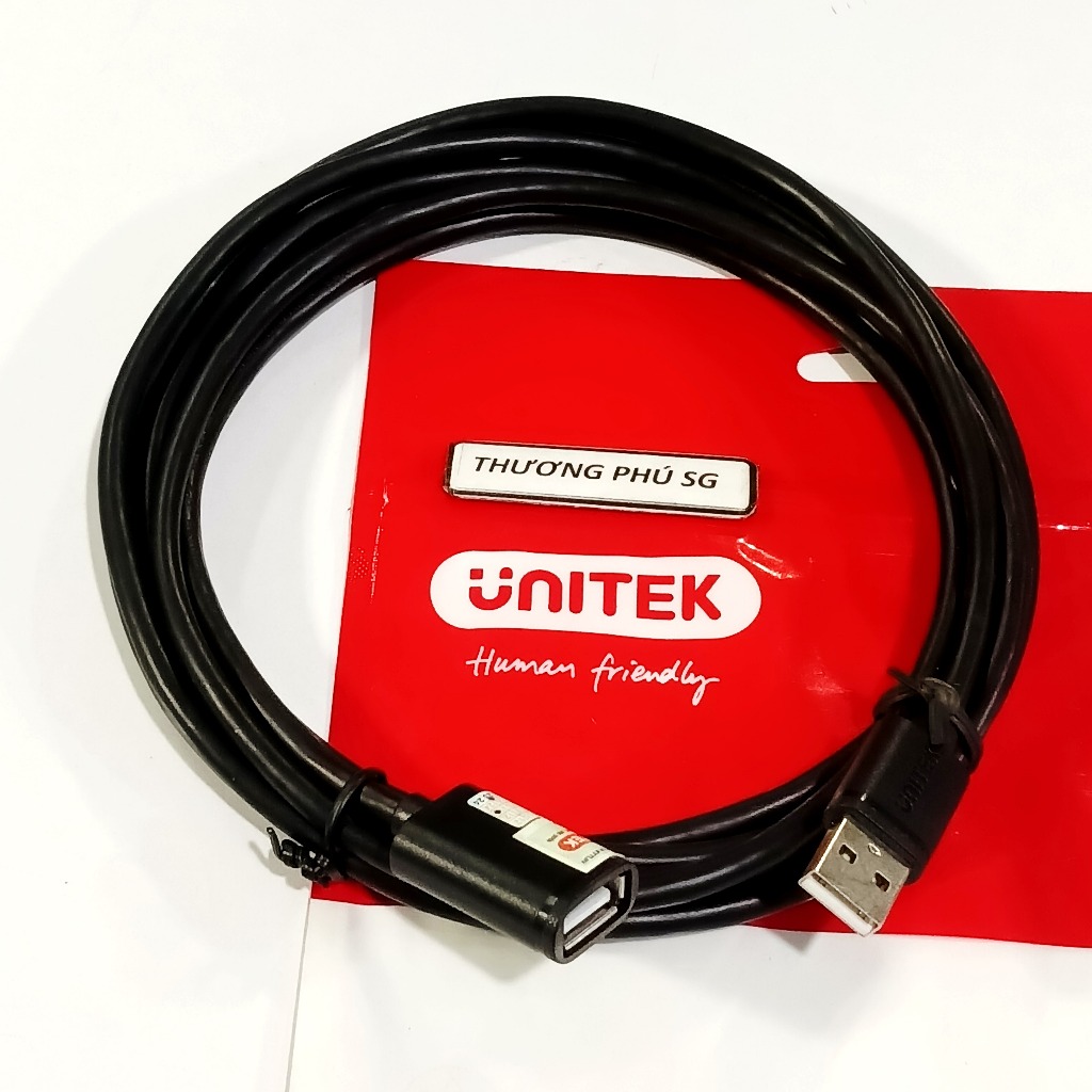 Cáp nối dài USB 2.0 dài 3m / Hiệu Unitek chính hãng (USB 2.0 AM to AF Cable)