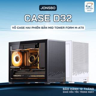  Vỏ Case PC Thùng Máy M-ATX Jonsbo D32 STD D32 PRO Vỏ Máy Tính Mặt Kính Back Plug Mini Tower 