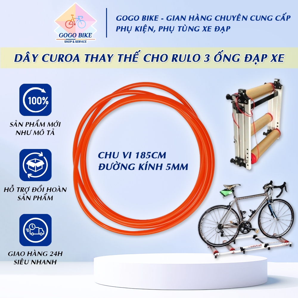 [GoGo Bike] Dây Curoa thay thế cho Rulo 3 ống đạp xe trong nhà