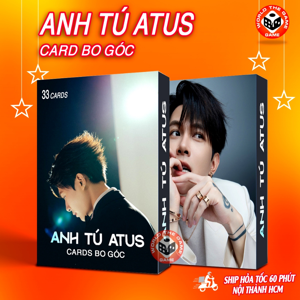 Ảnh ANH TÚ ATUS  33 Tấm Ảnh Có Chữ Ký Card bo góc Photocard Hình Ảnh Sắc Nét