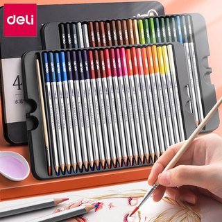  【Hàng tồn kho Bút Chì Màu Dẻo Deli-Bộ 24 36 48 72 màu - Chì vẽ chuyên nghiệp - Màu nước hòa tan - Dụng cụ hội họa 