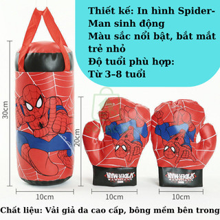 Bộ Boxing tập đấm bốc cho trẻ em giúp luyện lực tay cho trẻ, giúp bé thẳng tay khi duỗi ra. Bộ có kèm 2 găng tay cho bé