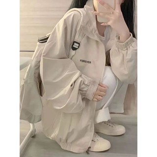 Áo Khoác Gió Nữ Form Rộng Chống Nắng Thời Trang Hàn Quốc FOREVER – Áo Khoác Basic Unisex Dáng Rộng Chất Vải Nhẹ
