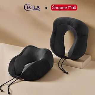  Gối kê cổ chữ U CECILA Gối Nệm Y Tế cao su non mềm mại đàn hồi tốt vỏ mềm mịn êm ái thoáng khí dành cho dân văn phòng 