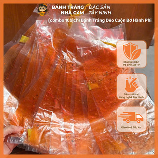  Combo 10 Bịch Bánh Tráng Dẻo Cuộn Bơ Hành Phi Đặc Sản Tây Ninh Ăn Vặt Ngon Mê Li – Bánh Tráng Nhà Cam 