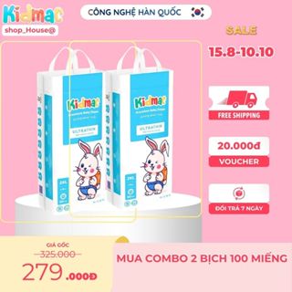 Bỉm Kidmac/Mijuku 100 miếng/ Bỉm Quần/Dán Size 3-33kg