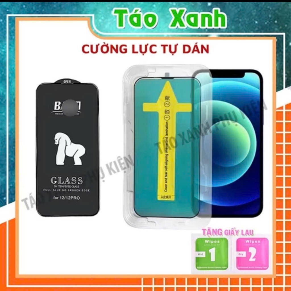 Kính Cường Lực Iphone BAIKÔ KK và Khung Tự Dán Chống Nhìn Trộm ip 7 8 x xsmax 11 12 13 14 15 16 17 Plus pro promax