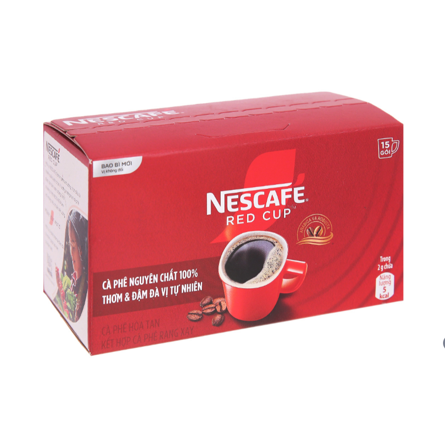 Cà Phê Hòa Tan Red Cup Nescafe ( Cà Phê Đen ) 30G x 15 Gói