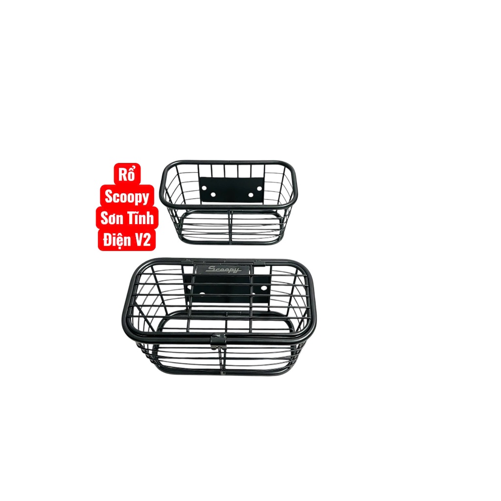 [HCM] Rổ trước xe Scoopy,sơn tĩnh điện V2,Rổ trước Mini dùng cho xe HONDA SCOOPY, hàng đẹp tiện lợi.