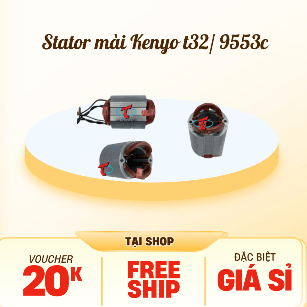Stator/ sa/ cuộn điện máy mài Kenyo thân 32/ 9553c/ Total TG1061008 dây đồng 220v