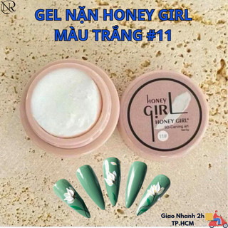 Gel nặn khô Honey Girl  lẻ màu trắng #11  dùng nặn thú nặn hoa không rít tay - Nails Red 