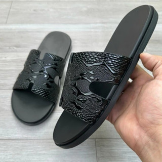  Dép Lê chữ H in 3D phong cách boy phố đế cao su 2 phiên bản khâu quai và dán 