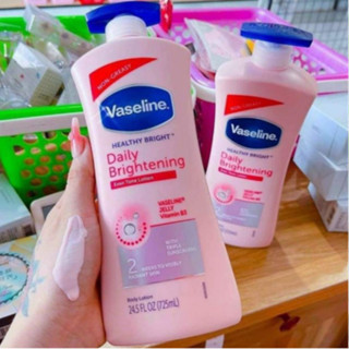  Vaseline Hồng Vòi Xanh Sữa Dưỡng Thể Trắng Da Vaseline Healthy White UV Lightening Body Hồng 725ML - Jron Beauty 