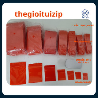 Gói 100c túi zip màu đỏ, zip đỏ đựng đồ nhỏ tiện dụng chọn size vietbuy