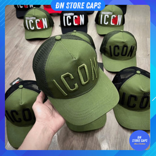  Mũ Lưỡi Trai DSQUARED2 Khoá Nút Thời Trang Nam Nữ nón kết kaki phối lưới Dsquared2 thoáng mát D489 