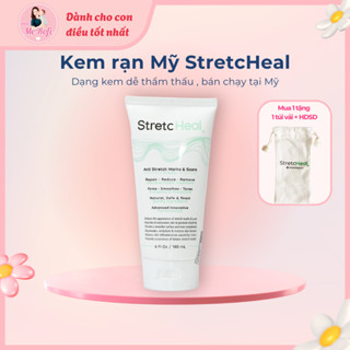 Kem rạn da StretcHeal Mỹ  ngừa rạn da dạng kem dễ thẩm thấu cho mẹ bầu và sau sinh - Mẹ Rofi 