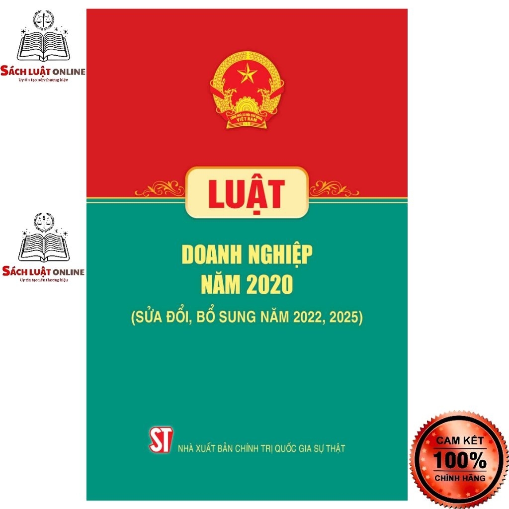 Sách - Luật Doanh nghiệp năm 2020 (sđ,bs năm 2022, 2025) (NXB Chính trị quốc gia Sự thật)