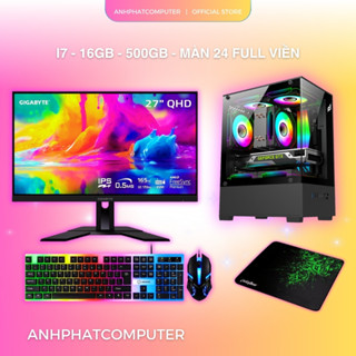  Máy Tính Bàn Nguyên Bộ Core i5 Ram 16GB – Game Online – Xử Lý Đồ Họa  – Màn 24 Inch Full Viền 