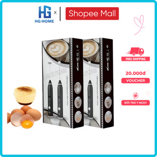  Máy Đánh Trứng HGHOME Đánh Sữa Và Tạo Bọt Cafe Cầm Tay Không Dây Chính Hãng 3 Cấp Độ Hỗ Trợ Sạc Pin   HÀNG TỐT   