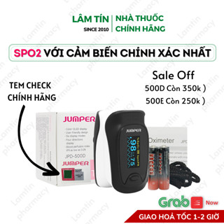✔(Chính Hãng) Máy đo SPO2 Jumper JPD-500D 500E Máy đo nồng độ oxy trong máu và đo nhịp tim cầm tay bảo hành 12 tháng