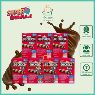 [3 HỘP] COMBO 3 HỘP, Bánh Quế Go Choco, bánh quế xốp kem Sô cô la, Hộp 20 thanh.