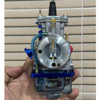 Bình xăng con ga dẹp PWK đít trong V2 họng 24 26 28 30 32 34 | Bộ Chế Hòa Khí Chén Trong Suốt