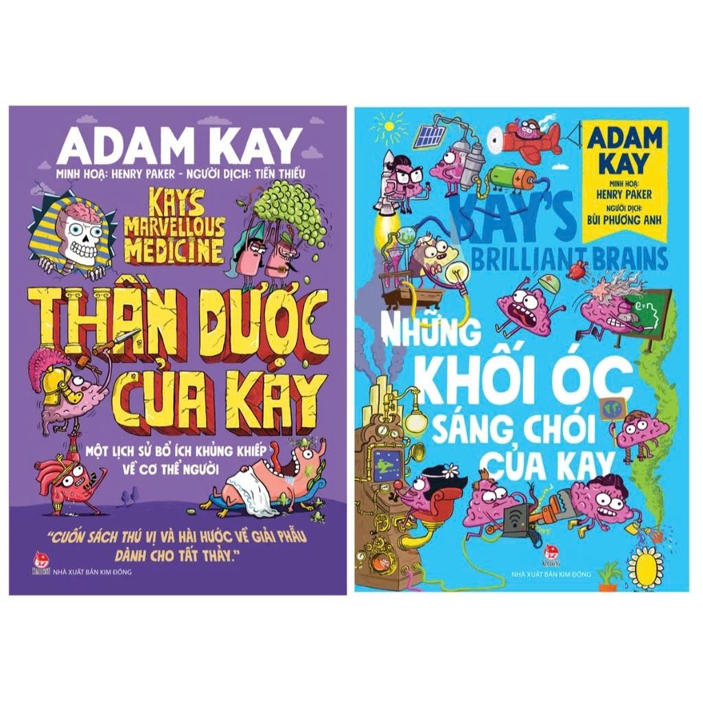 Sách - Combo Adam Kay: Thần Dược Của Kay + Những Khối Óc Sáng Chói Của Kay + Những Phát Minh Để Đời