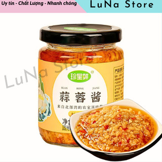  Sốt tỏi băm cay 230g đa dụng ăn trực tiếp pha sốt chấm lẩu làm gia vị xào nướng 