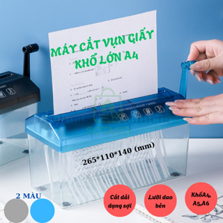  Máy cắt giấy,hủy giấy văn phòng A5-A4 máy tạo giấy dạng sợ bỏ hộp quà ,máy tạo giấy chống sốc  Quay tay hoặc Tự động  