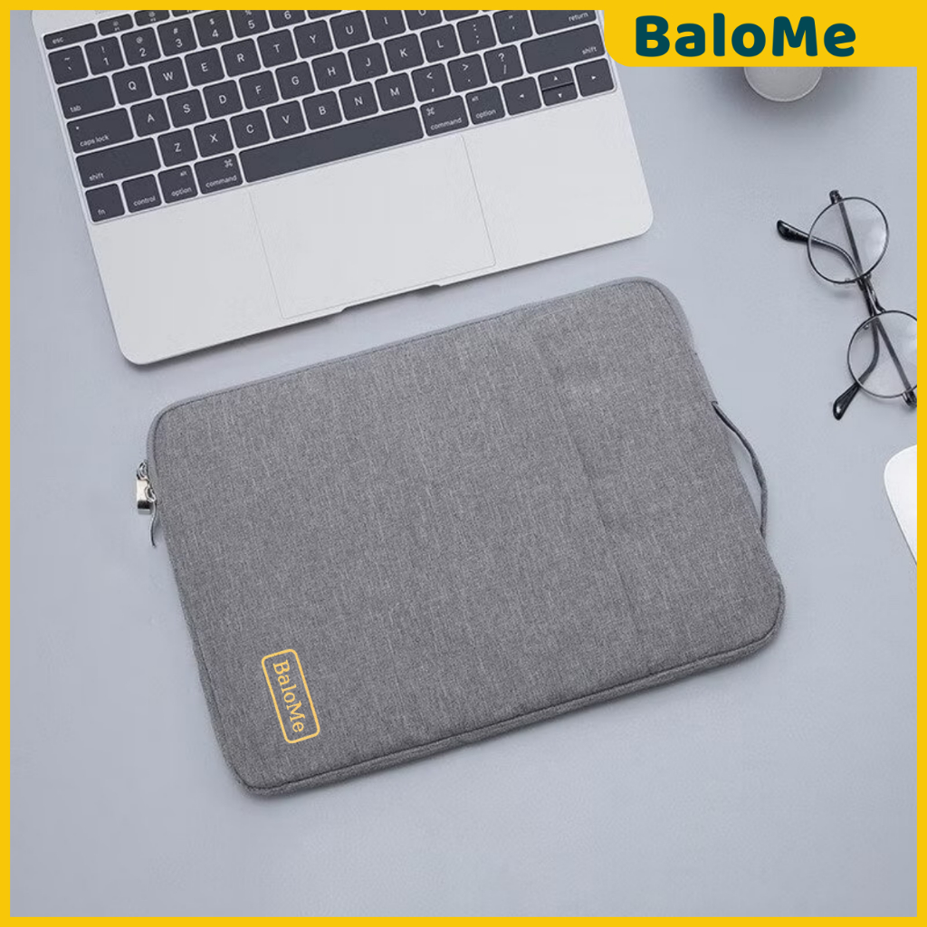 Túi Chống Sốc Laptop 2 Ngăn Có Quai Vừa Laptop 15.6 inch, 14 inch, 13 inch thương hiệu BaloMe