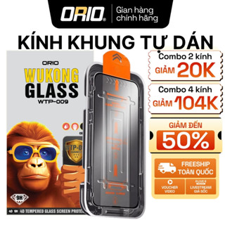 [Tặng Bộ Vệ Sinh] Kính Cường Lực iPhone ORIO Khung Tự Dán Lọc Bụi Tự Động , Chống Nhìn Trộm