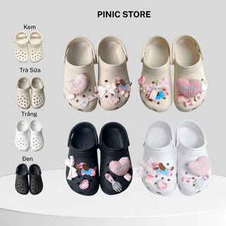  Dép Đúc Quai Hậu Êm Chân Phụ Kiện Giày Dép Charm Dễ Thương Hỗ Trợ Đổi Size - PINIC STORE 