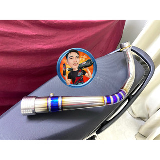 Cổ Pô titianium Sh350i Size 32/51 Gắn Pô Zin Pô Lon Họng 51 (Có Kèm Khâu Cnc Nếu Ae Gắng Pô Zin)