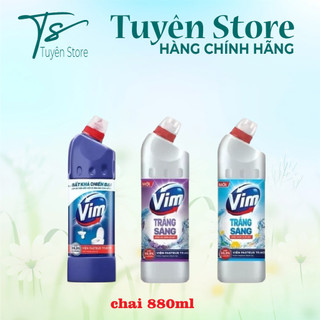  Gel Tẩy Bồn Cầu VIM Trắng Sáng Chai 880ml 