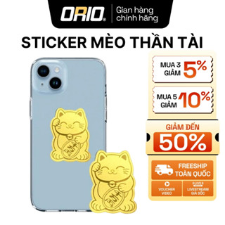Miếng Dán May Mắn Mèo Thần Tài  Dán Điện Thoại, Laptop, Máy Tính Bảng, Trang Trí Đẹp