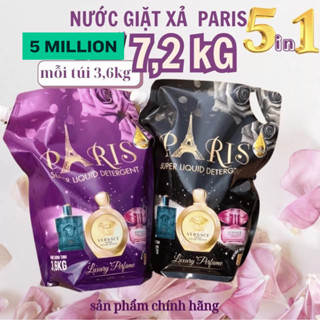  Thùng 2 túi 7.2 ký nước giặt xã paris lưu hương làm mềm sợi vải 